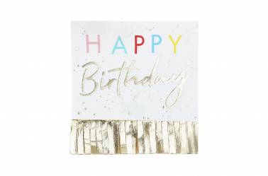 Serviettes Happy birthday
