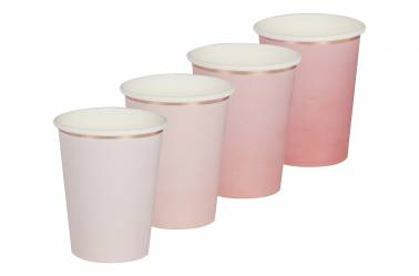 8 Gobelets rose ombré