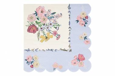 Serviettes anniversaire jardin anglais