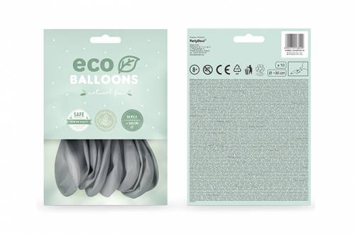 Ballons Eco gris métallique