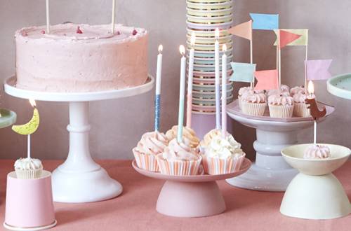 Bougies gâteaux anniversaire multicolores