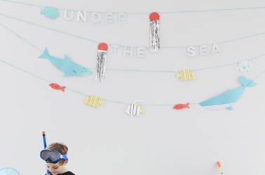 Guirlande decoration anniversaire mer et océan