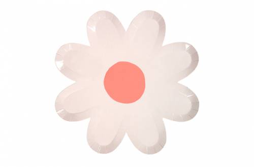 assiettes marguerite rose