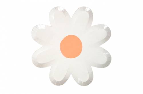 assiettes marguerite blanche