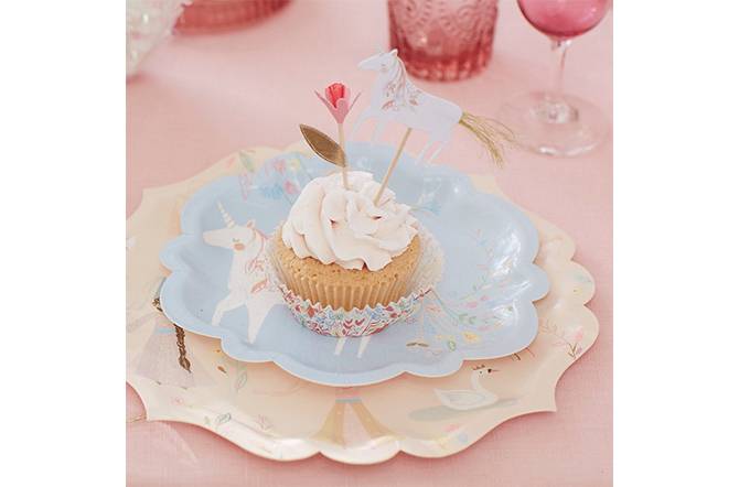 300pcs Caissettes Cupcake Imprimé Étoiles Jaunes Et Rouges