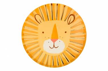 Assiettes lion de la jungle