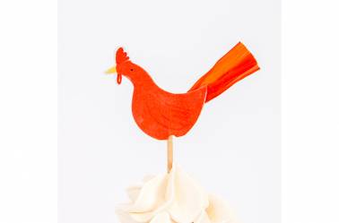 cupcakes coq de la ferme