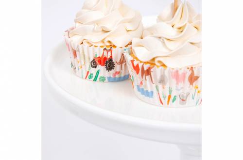 Caissette à cupcake au motif coeur, Lot de 24