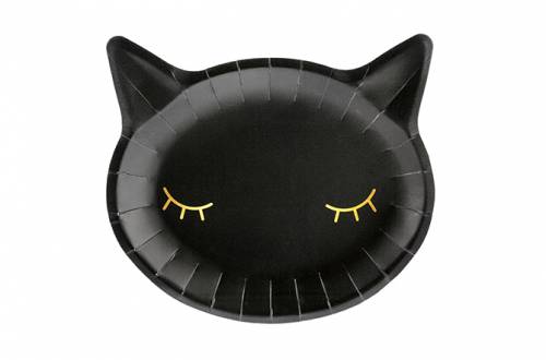 Assiettes Chat noir