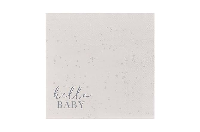 Serviettes Hello - Baby Shower