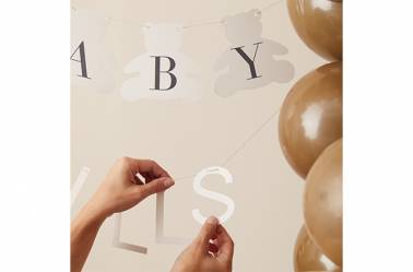 Guirlande ourson baby shower