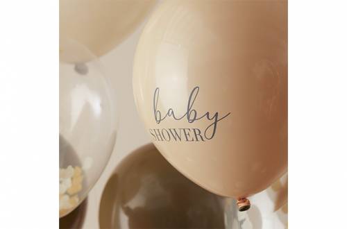 Assortiment de ballons neutre pour baby shower ours