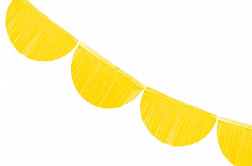 Guirlande rosettes jaune