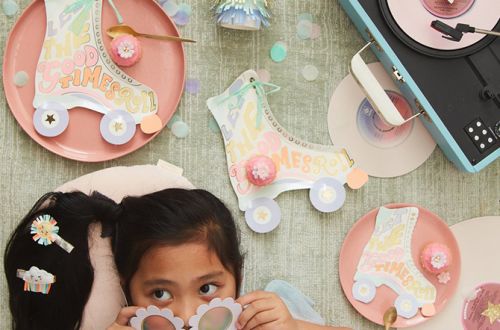 assiette anniversaire roller