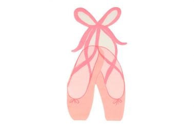 Serviettes ballerines de danse