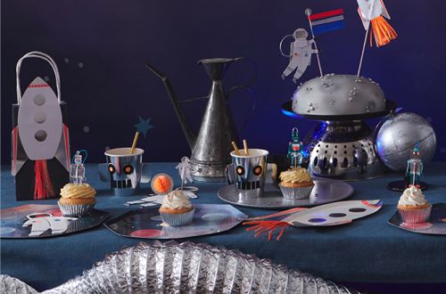 Caissettes gâteaux Robot espace