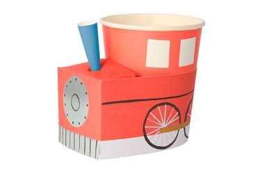 deco train gobelet rouge