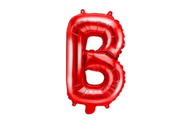 Ballon lettre rouge B