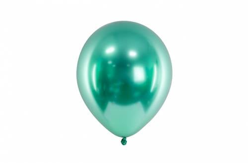 Ballon de baudruche vert chromé