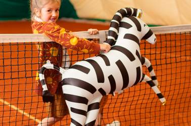 Ballon zèbre pour anniversaire safari