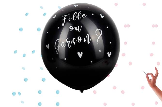 Ballon révélation de sexe fille ou garçon