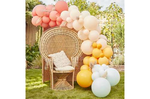 Arche de ballons couleurs pastel