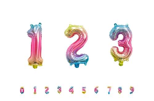 Les ballons chiffres pour décoration anniversaire et fête