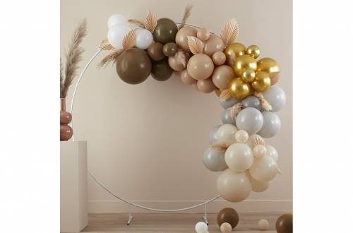 Kit Arche ballons marron et or - Fiesta Republic