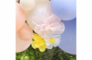 fleurs papier de soie