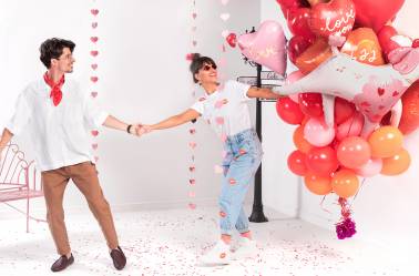 Guirlande coeurs Saint-Valentin