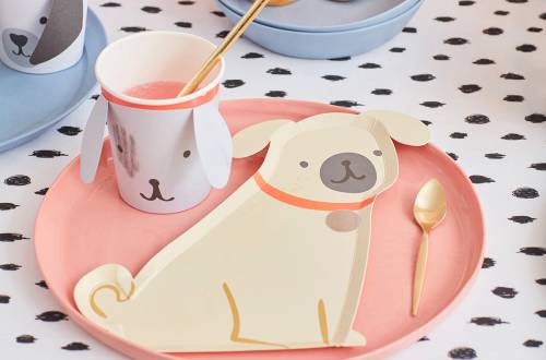 Assiettes anniversaire chien