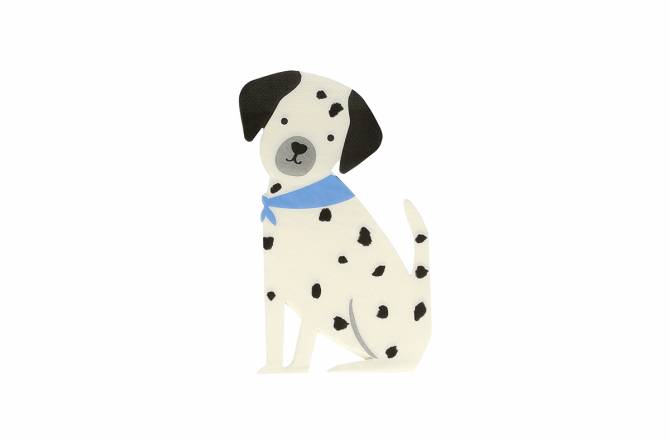 Serviettes chiens dalmatiens