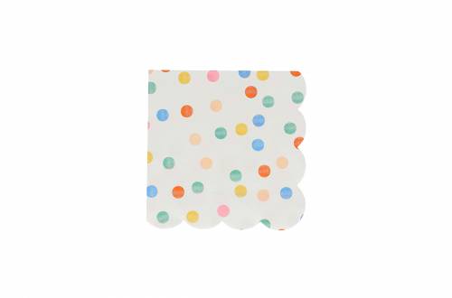 Serviette anniversaire motif pois