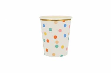 Gobelets anniversaire motifs pois