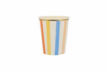 Gobelets anniversaire rayures