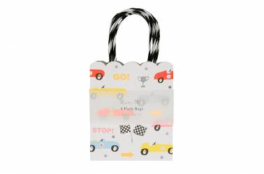 8 Sacs cadeaux voiture de course