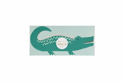 serviette crocodile en papier