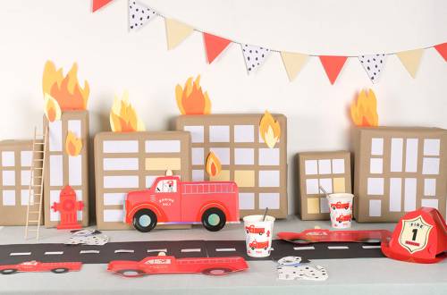 Gobelets anniversaire camion de pompier