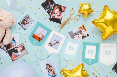 porte-photos anniversaire 1 an