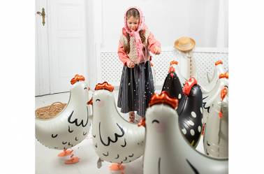 poule et coq de la ferme