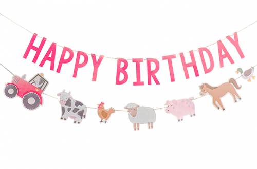 joyeux Anniversaire animaux de la ferme