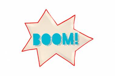 Assiettes Super Héros boom