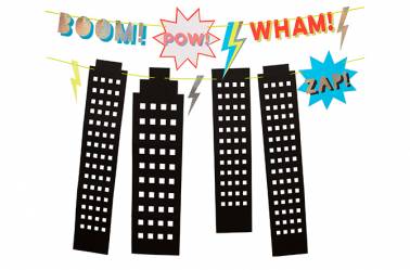 Guirlande anniversaire Super-héros