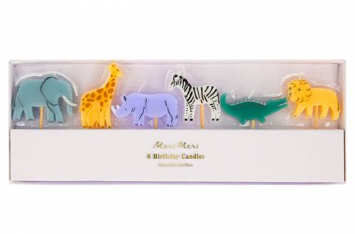 Bougies elephant girafe lion crocodile