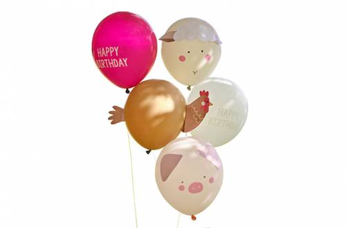 Grappe ballons Animaux