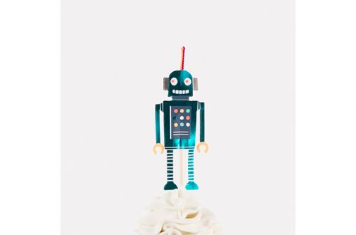 deco pour gateau anniversaire robot