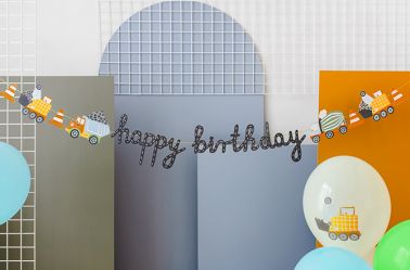 Guirlande engins de construction