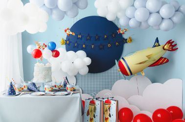 Bannière Anniversaire Avion - DIY - 2.5 m