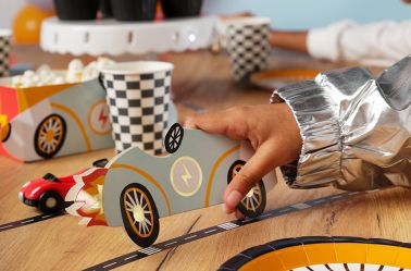 Gobelets Drapeau à Damier - voiture de course