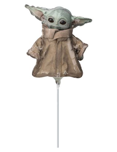 Ballon aluminium bébé Yoda The mandalorianâ